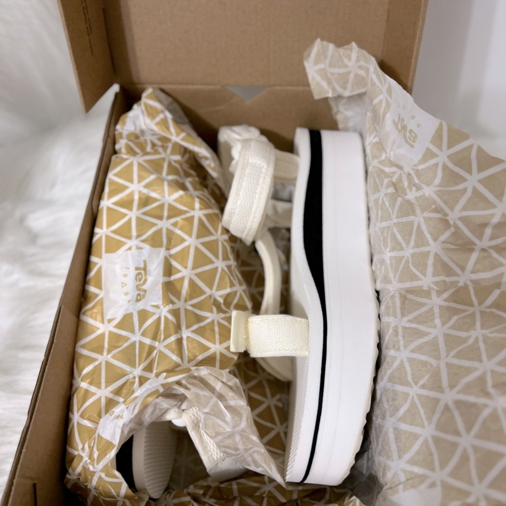 Teva White Platform Sandals